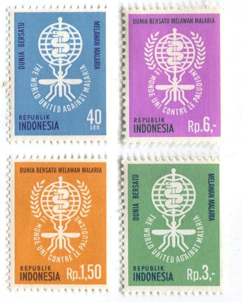 Tutti i francobolli: Briefmarken Kampf gegen Malaria. Indonesien – Nuovo e nell'imballaggio originale da Basel venduto da Butsch5