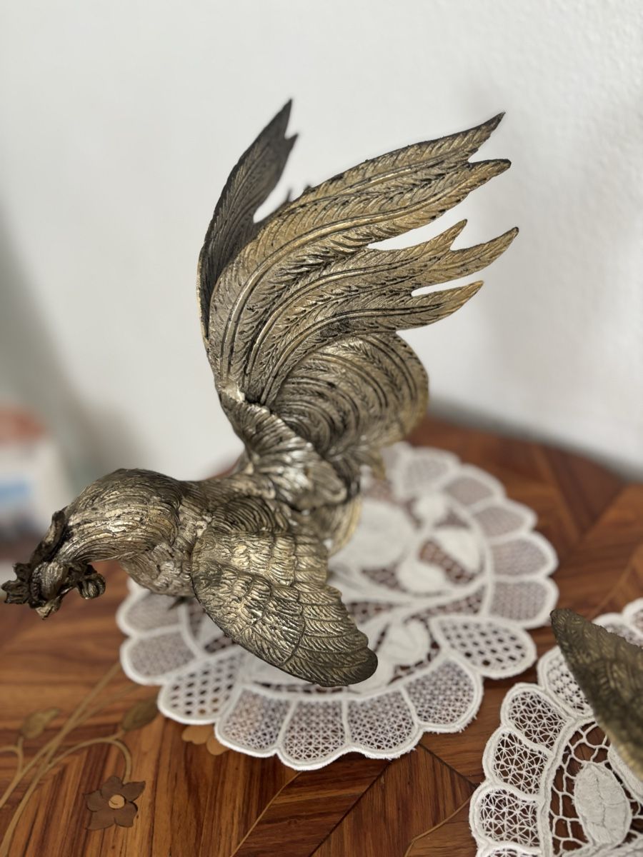 Figuren: 2 Hühner aus Messing – Gebraucht aus Kriens von Wundertuete17 1