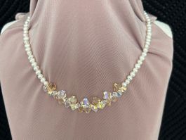 Schmuck-Set mit Perlen und Zirkonia Nr. 32