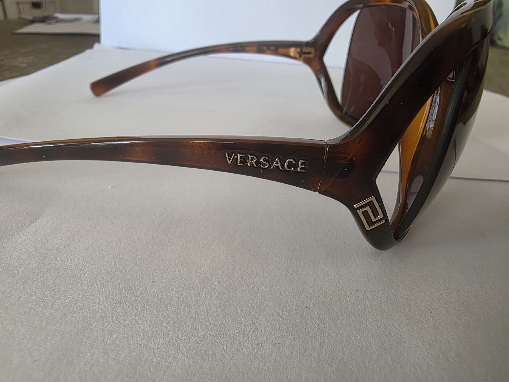 Versace Occhiali & Lenti: Versace Sonnenbrille, braun gemustert, Mod4114 – Usato da Horw venduto da Zedy01