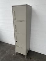 Stabiler Büroschrank (Metall) - grau 4 Türen