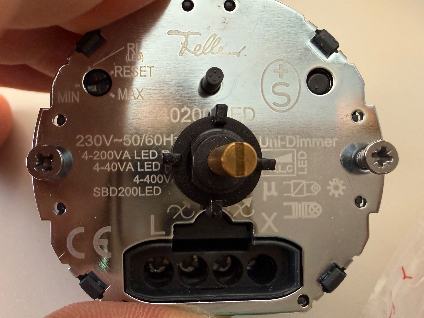 Feller Schalter: Feller LED-Universal-Drehdimmer – Neu (gemäss Beschreibung) aus Trimbach von ORTHOPORT 1