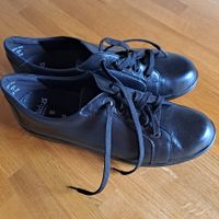 Solide, schwarze Lederschuhe "Solidus", Grösse 42(8)