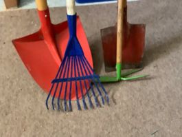 Gartenwerkzeuge Set: Schaufel, Rechen, Spaten - für Kinder