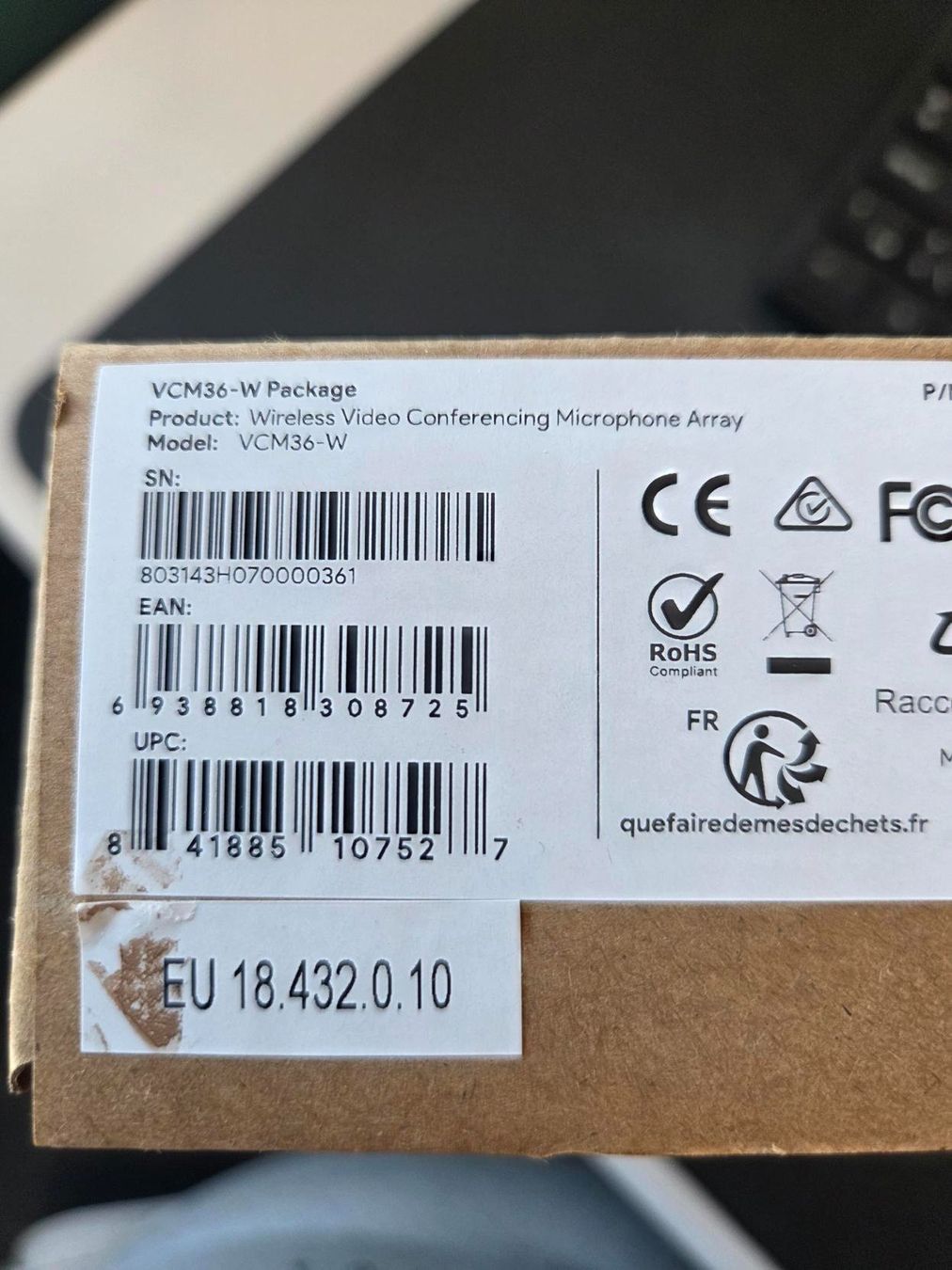 Yealink Microfoni: Yealink VCM36-W Package Mikrofon – Nuovo e nell'imballaggio originale da Gossau ZH venduto da OrderflowAG 1