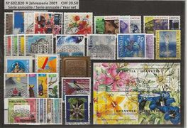 timbre série annuelle 2001