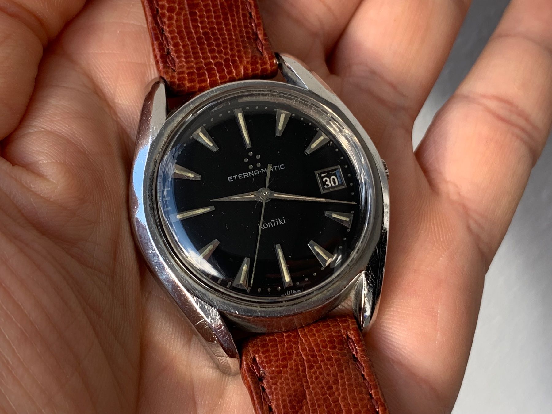 Eterna Uhren: Vintage ETERNA Kontiki homme / Herrenuhr Automatik läuft – Gebraucht aus Biel/Bienne von  1