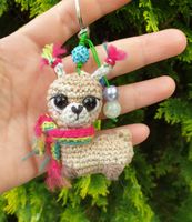 Lama  Alpaka  Schlüsselanhänger gehäkelte Amigurumi neu