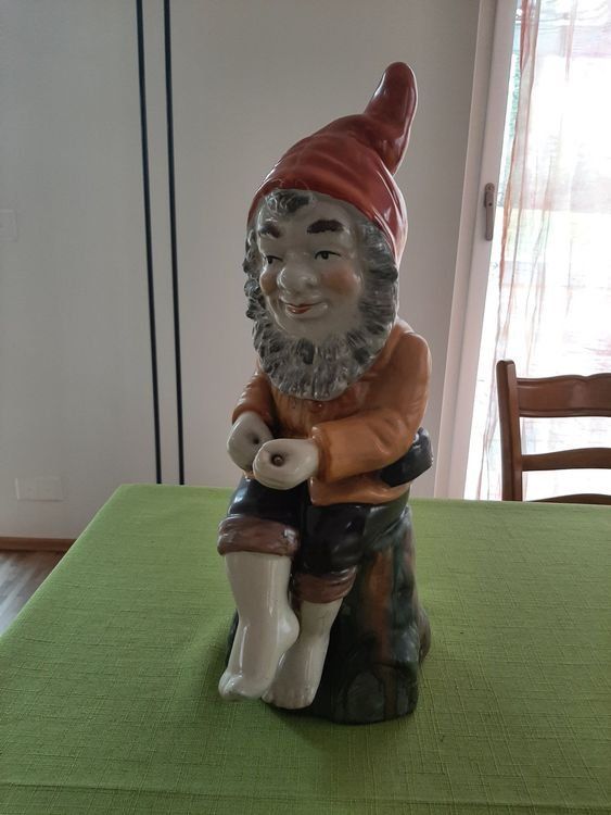 Figuren: XXL Gartenzwerg Keramik/Glasur – Gebraucht aus Hinwil von Unglaubliche-Treffer