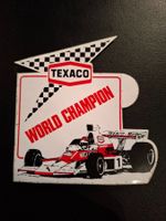 Vintage Rar Sticker Aufkleber Texaco World Champion Wie Neu!