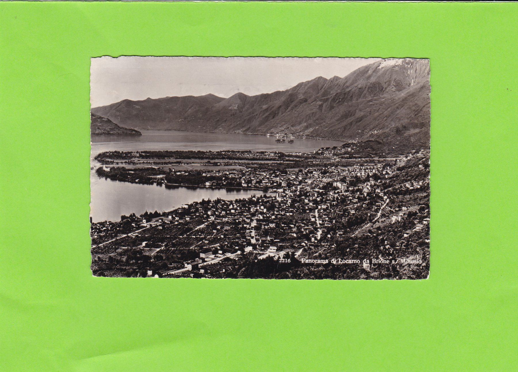 Cartoline postali: Panorama di Locarno – Usato da St. Peterzell venduto da neckertal