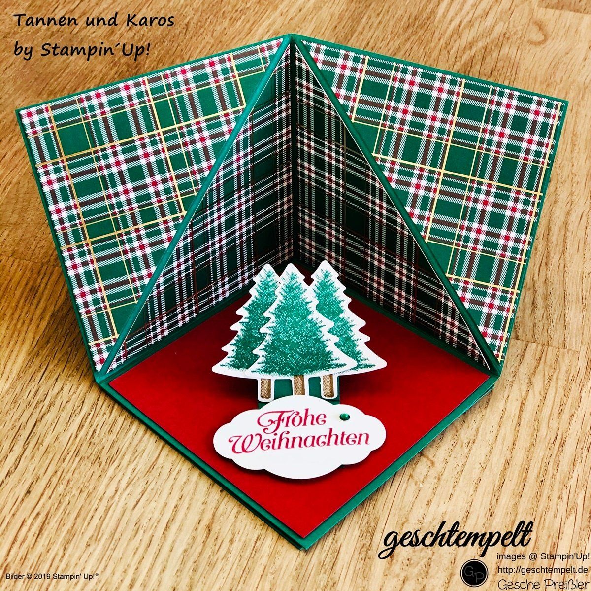 Stampin' up! Carta: Stampin up Designerpapier "Feiertagskaros" – Nuovo e nell'imballaggio originale da Frauenkappelen venduto da evangelina78 9