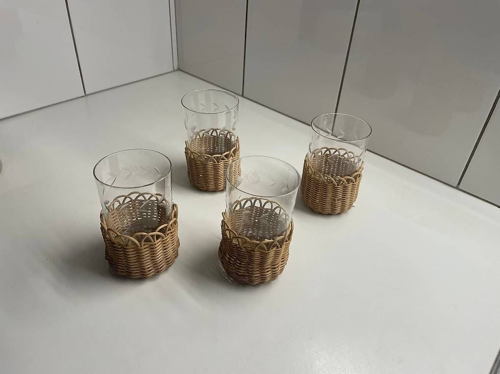 Bicchieri: Verres vintage rotin – Usato da Lausanne venduto da choupism