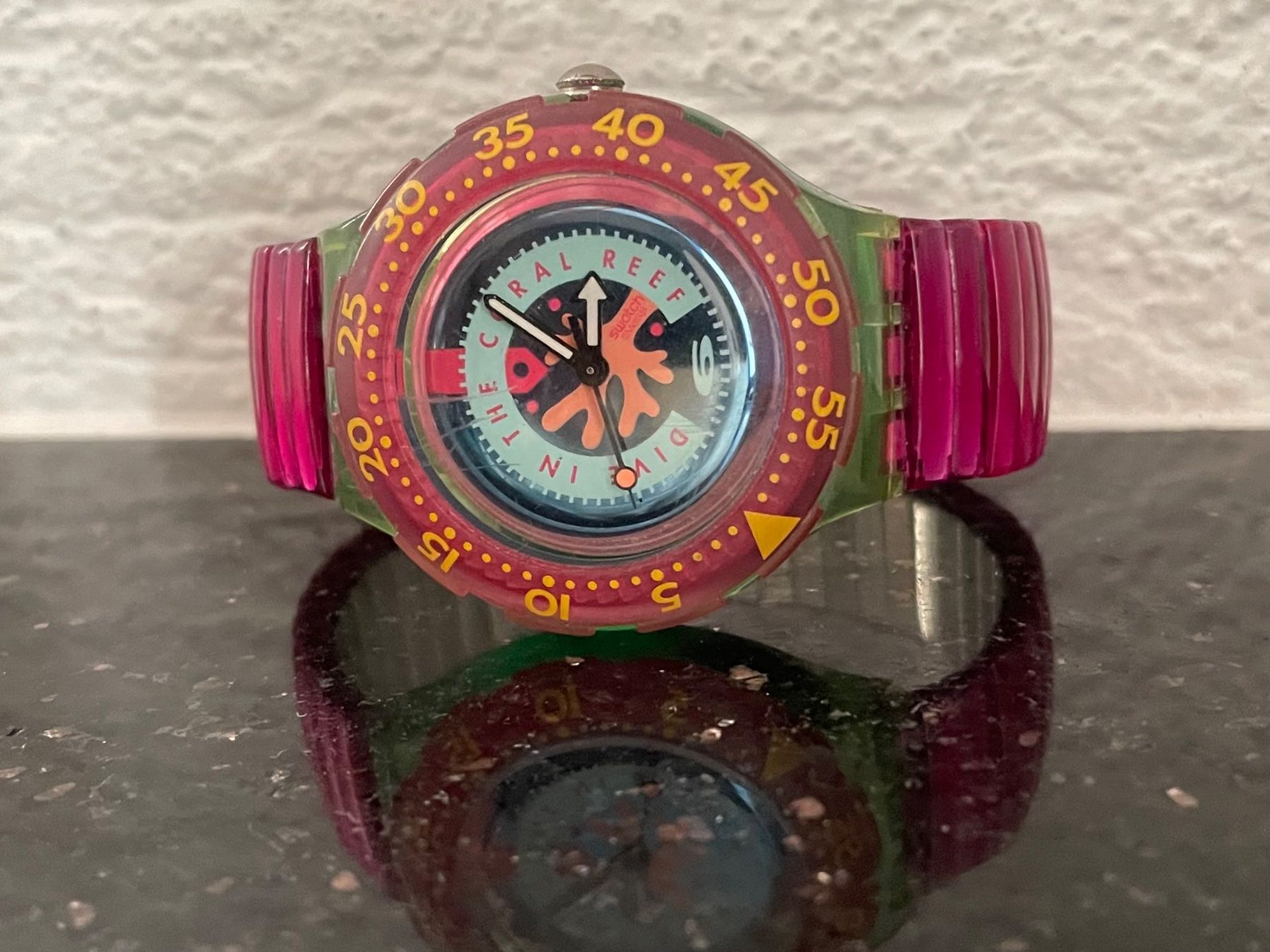 Swatch Orologi: Swatch, Scuba 200 CHERRY DROPS, Original 1993 – Usato da Niederweningen venduto da baghirac 3