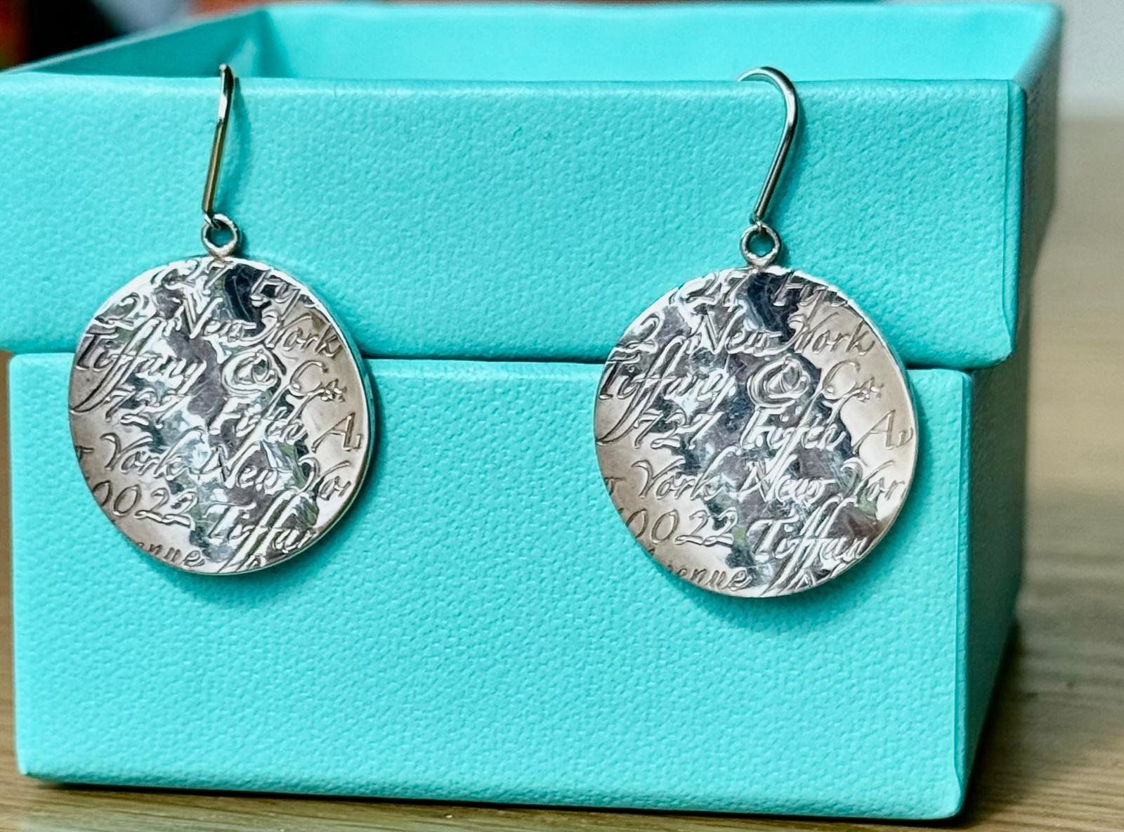 Tiffany & Co. Ohrringe & -stecker: Echte Tiffany & Co Noten Disc Ohrringe - Sterling Silber – Gebraucht aus Aadorf von MediaGuru 1