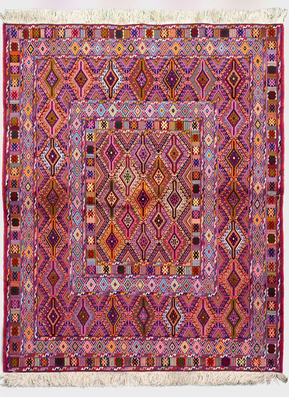 Kelim Tappeti: 192x155cm Afghan Kelim Handgemacht – Nuovo e nell'imballaggio originale da Luzern venduto da Hera.Kollektiv