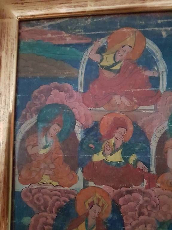 Dipinti: Antike Thangkha – Usato da Waltensburg/Vuorz venduto da Buddhas 2