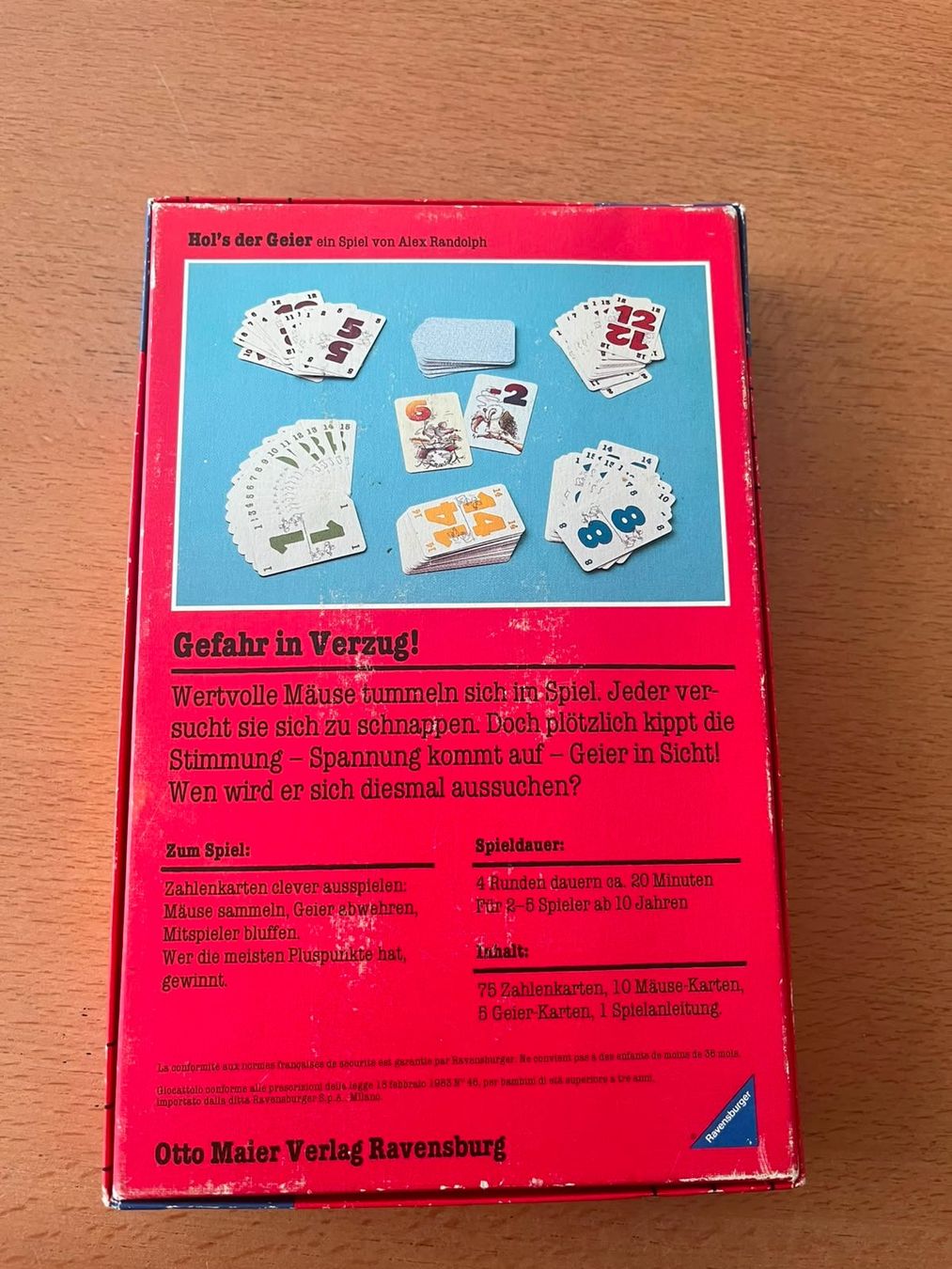 Ravensburger Giochi: Hol's der Geier Spiel von Ravensburger – Usato da Küssnacht am Rigi venduto da Fueuerli 1