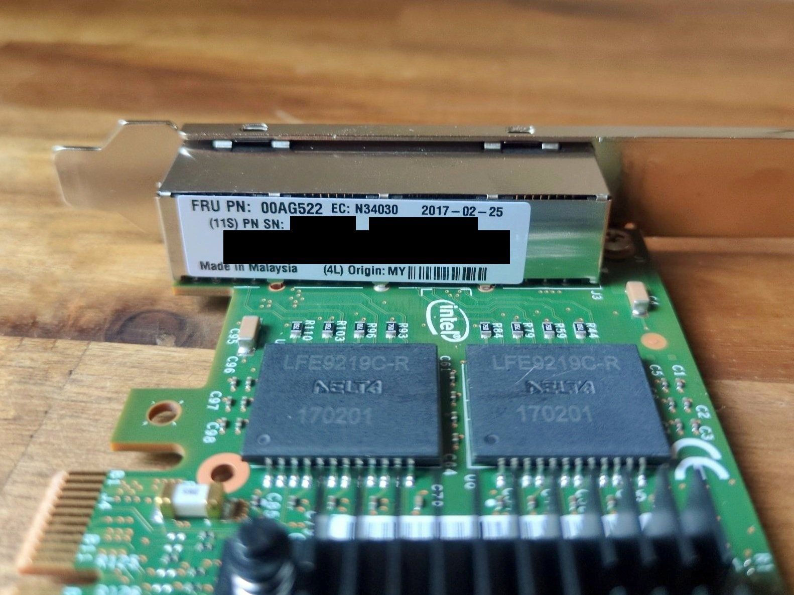 Intel Unità & Adattatore: 3x Original Intel i350-T4 Quad NICs – Usato da Langenthal venduto da YElektra 4