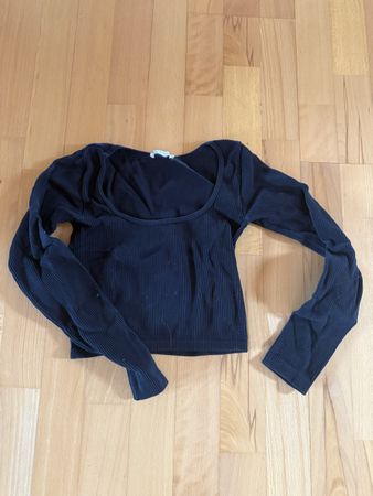 Crop top longue manche Zara