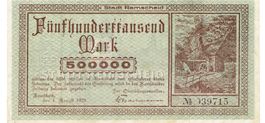 Remscheid 500000 Mark Prägestempel 01.08.1923 VZ+-VZ++