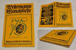 Westermanns Monatshefte Sept. 1930 Jubiläum 75 !Interessant!