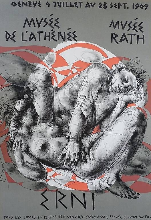 Grafiken & Lithographien: Original Farblithografie Hans Erni – Gebraucht aus Ascona von Art3000