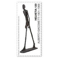 Briefmarke «125 Jahre Alberto Giacometti», postfrisch!