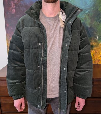 Carhartt Cord Jacke olivegrün(L)