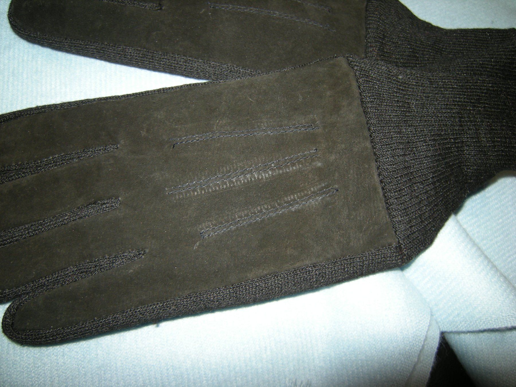 Guanti & manicotti: Herren Leder Strick Handschuhe Gr. M schwarz – Nuovo e nell'imballaggio originale da Holziken venduto da Rupe 1