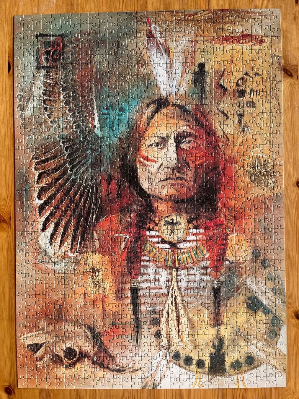 Ravensburger Puzzle: Ravensburger Puzzle Indianer Häuptling – Usato da Zürich venduto da Gurkis 1