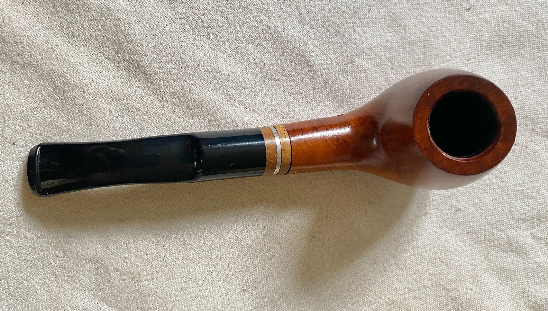 Pipes & Accessoires: Angelo Pfeife braun gebogen NEU – Neuf (Voir description) à Forch par xtcpiemont 2