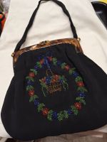Antike Seidentasche mit Perlen bestickt 1925-30