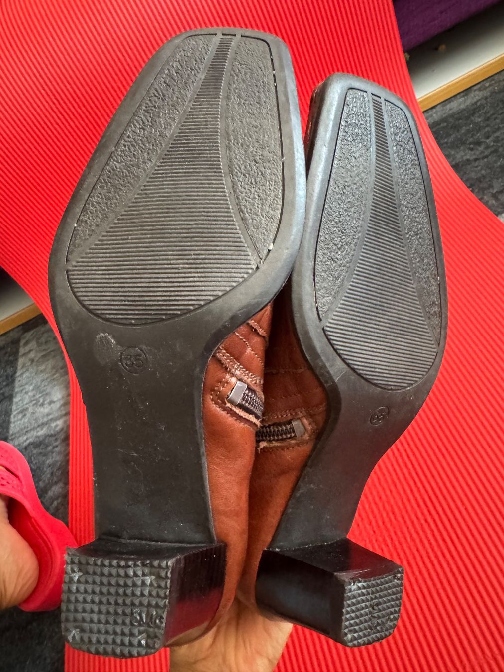 Damenschuhe: Vintage Y2K Damen Echt Leder Stiefelette Braun Gr 35 – Gebraucht aus Frenkendorf von Style365 7