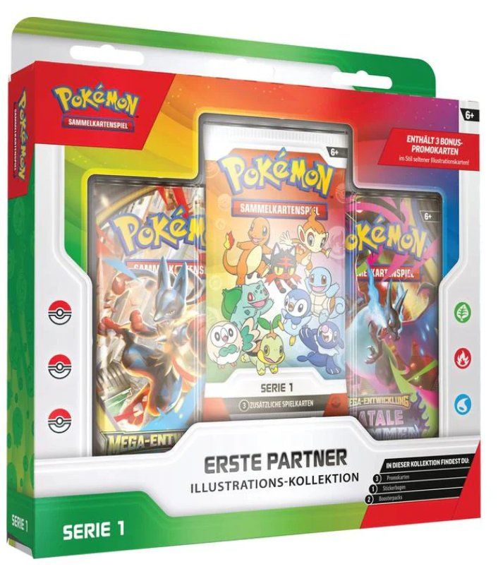 Pokémon Carte collezionabili: Pokémon Erste Partner Illustrations-Kollektion – Nuovo e nell'imballaggio originale da Männedorf venduto da Molum
