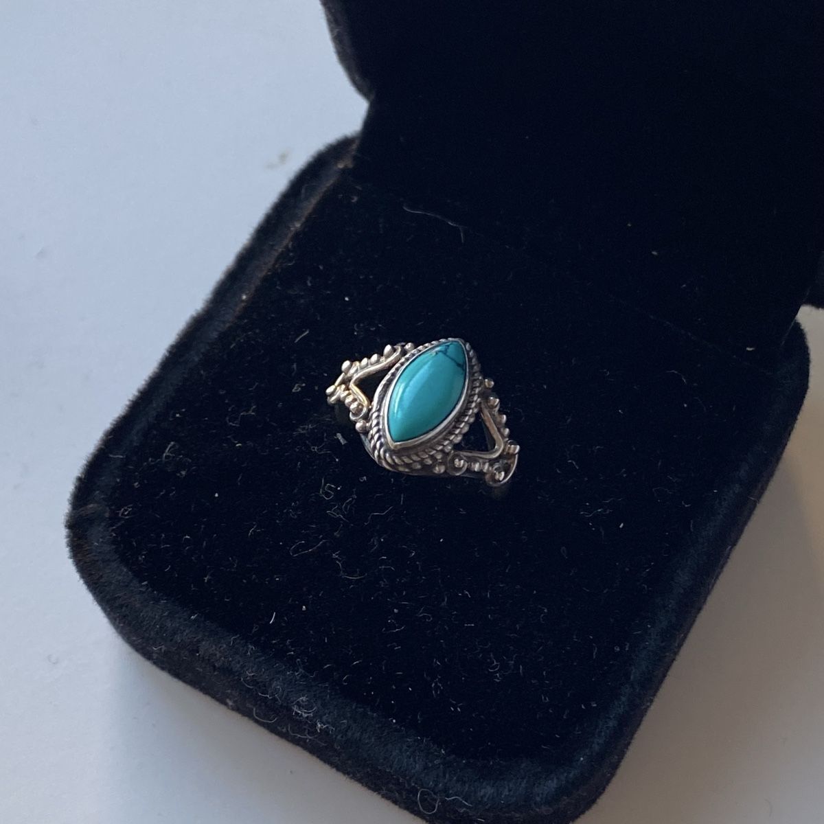 Anelli: Silber 925 Vintage Türkis Ring Gr. 46 – Nuovo (secondo la descrizione) da Givisiez venduto da dor_xb9k 1
