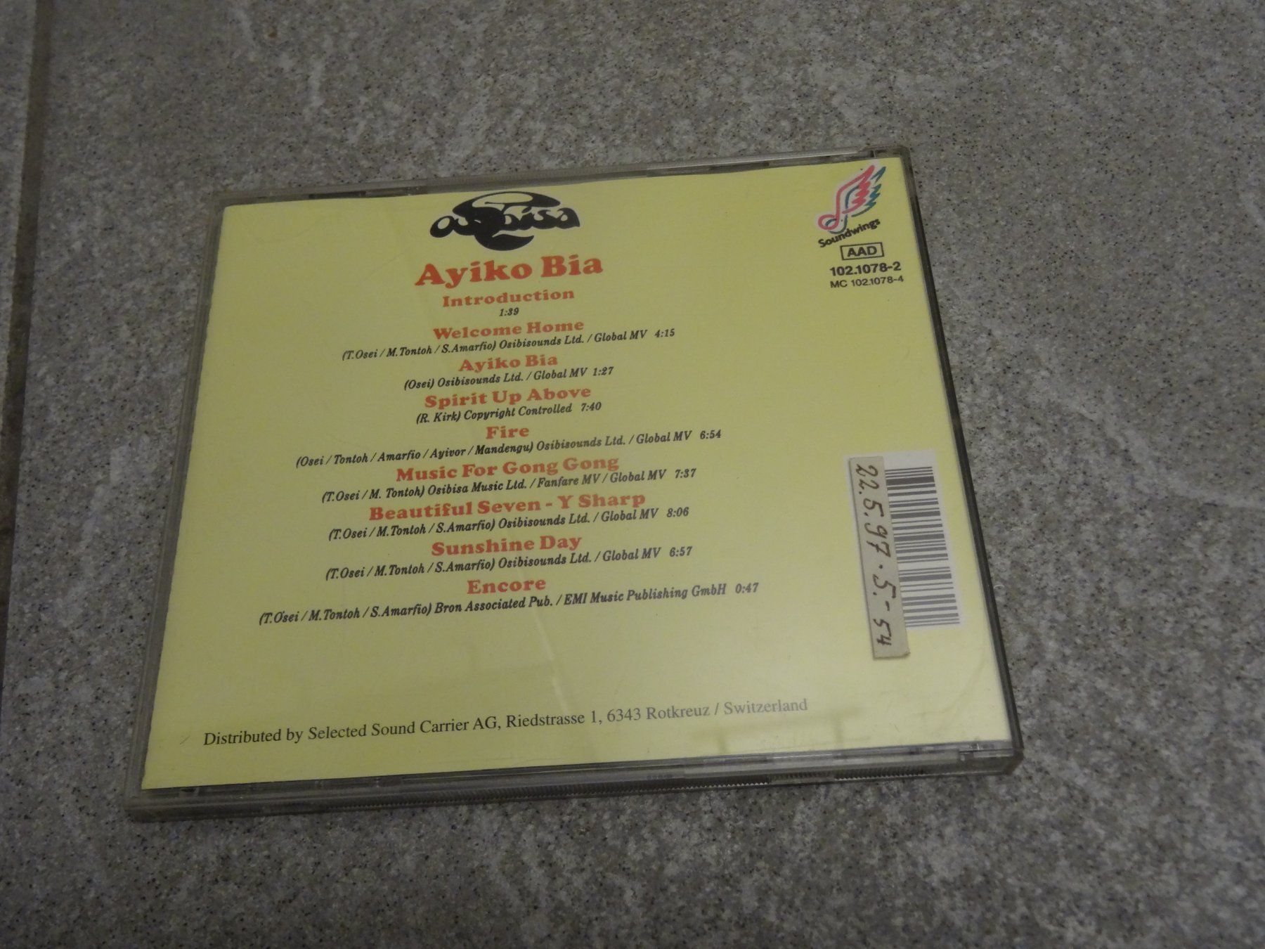 CD: Osibisa - Ayiko Bia CD – Usato da Olten venduto da Disc-Ausverkauf 1