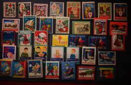 Alte Weihnachtssiegel Sammlung, viele Jahrgänge! Top!