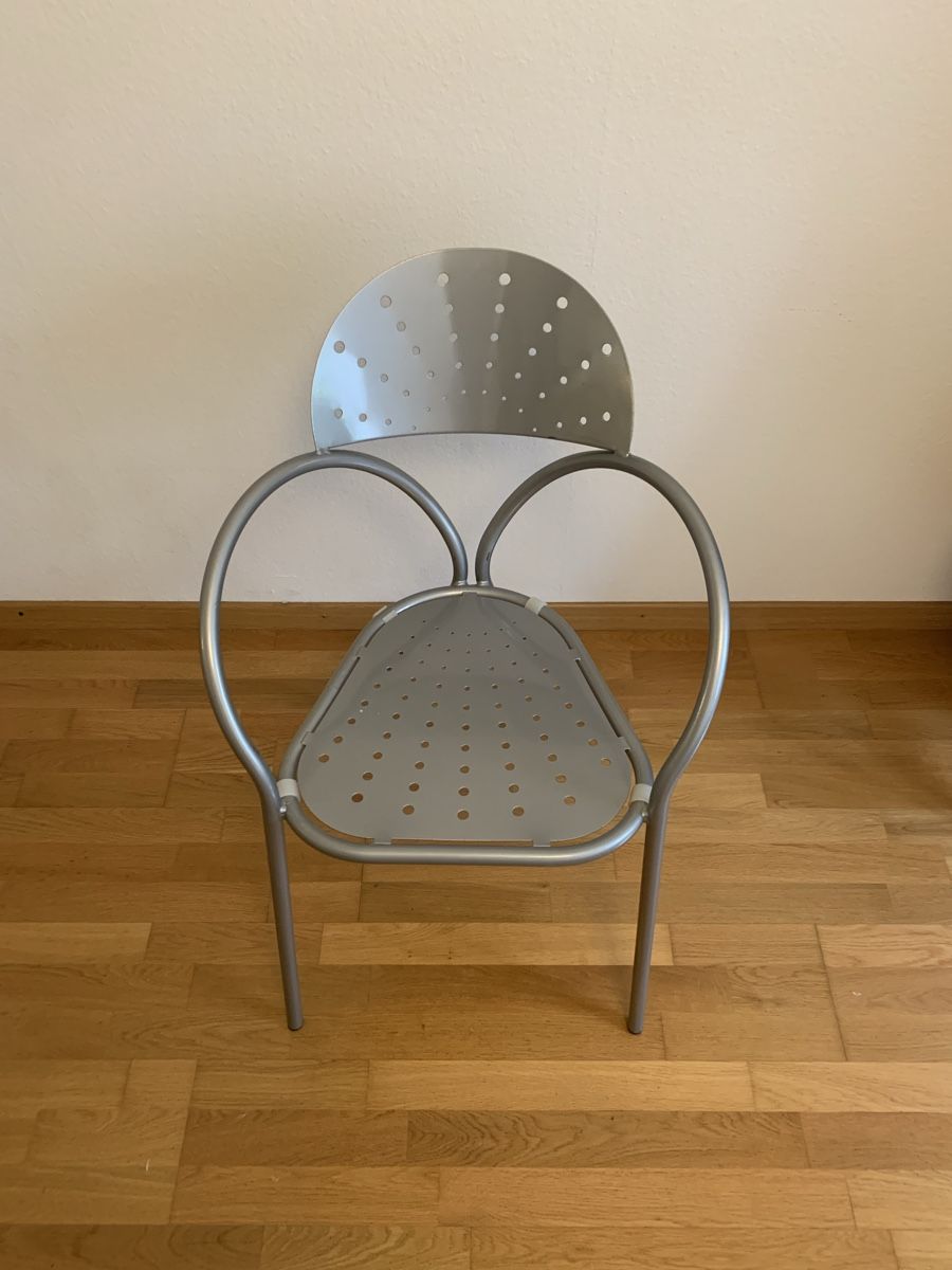 Interio Stühle: 4 moderne Gartenstühle aus Metall – Neu (gemäss Beschreibung) aus Zürich von Larixx