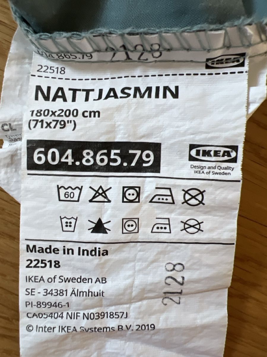 Bettwäsche: Ikea Nattjasmin Fixleintuch 180x200 cm – Gebraucht aus Frick von clembou 1