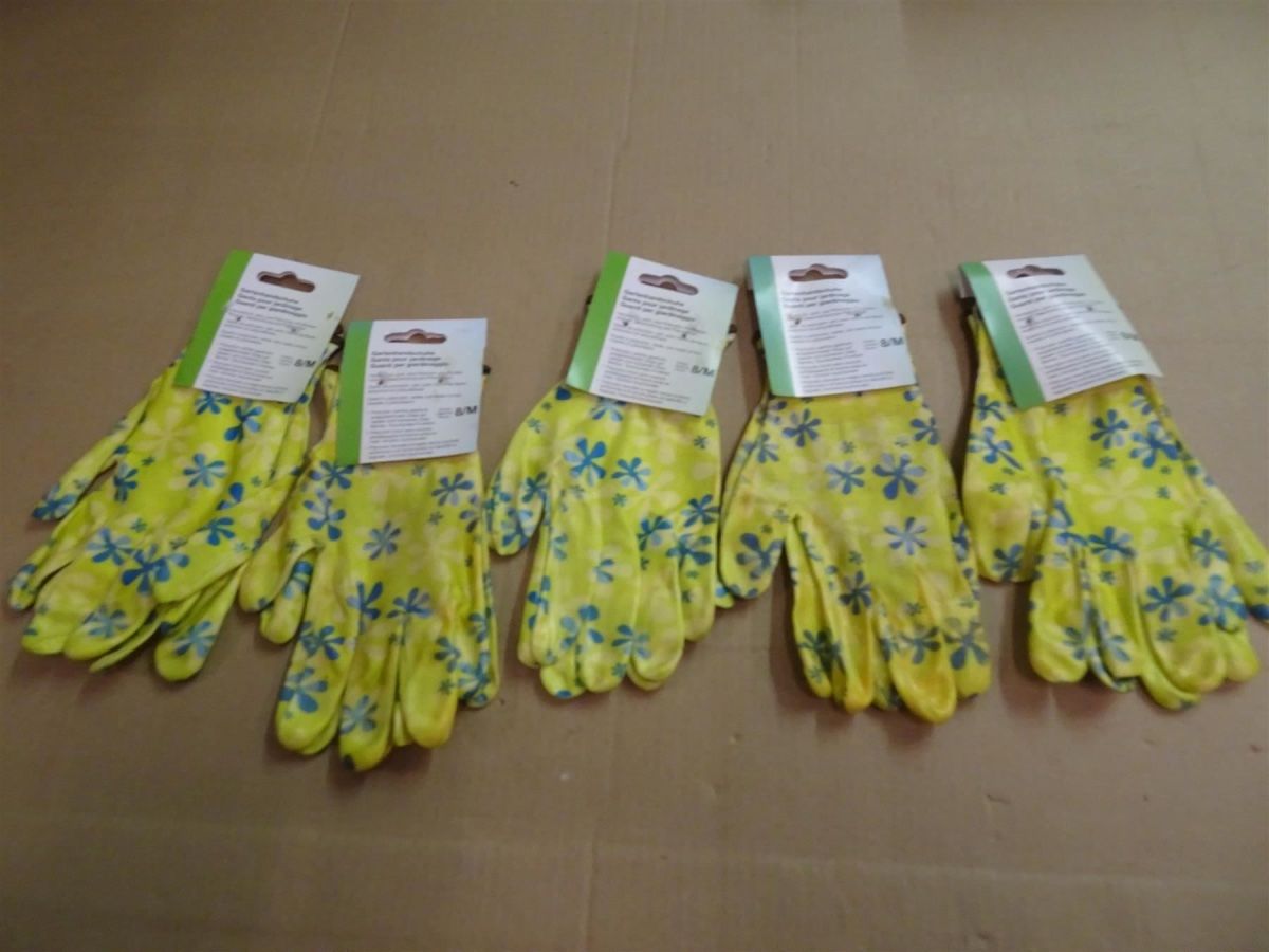 Guanti & manicotti: Neue Gartenhandschuhe 5Stk. Gr. 8/M – Nuovo e nell'imballaggio originale da Necker venduto da liq24