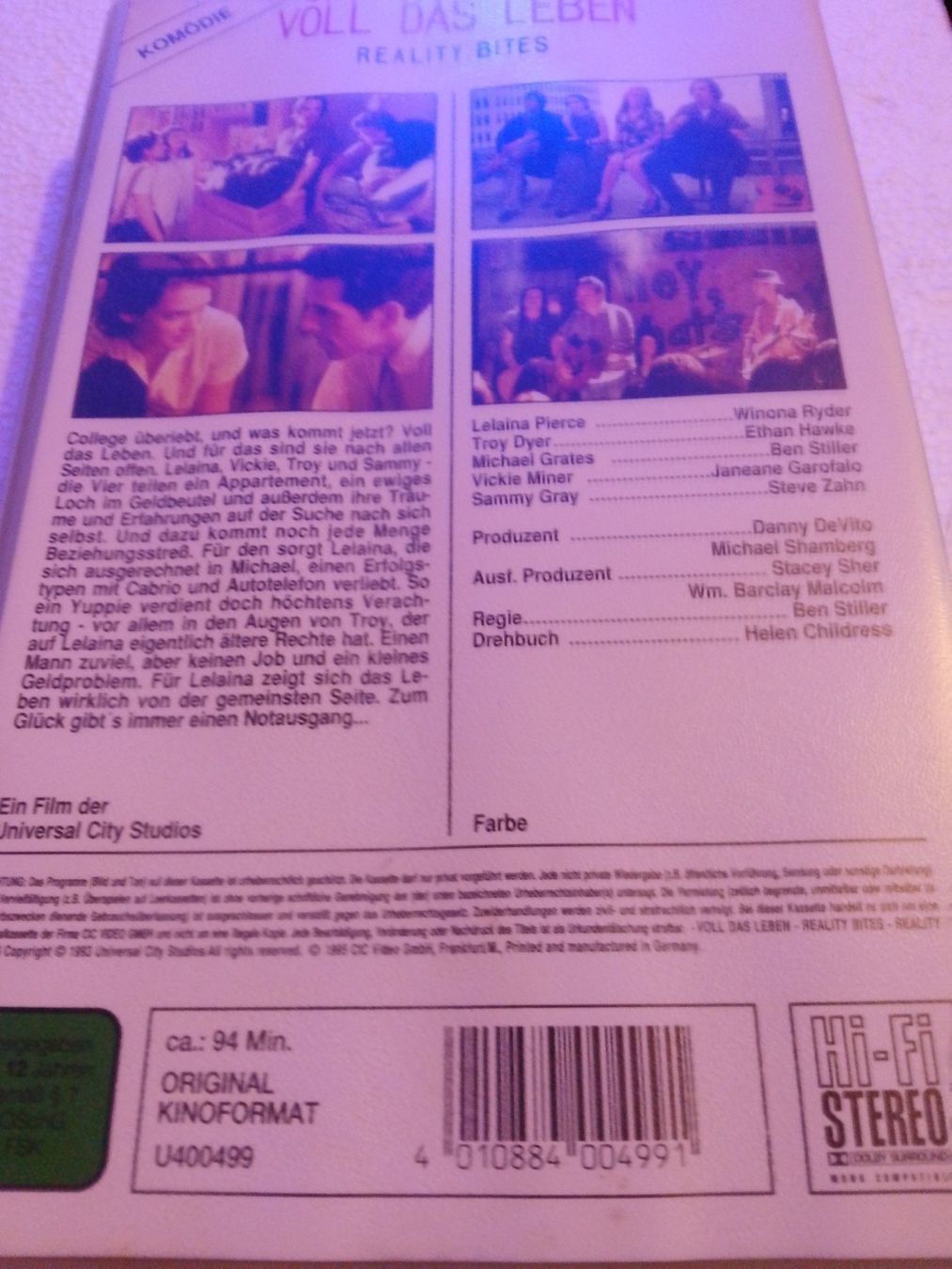 Toutes les VHS: Voll das Leben - Reality Bites VHS – D'occasion à Remetschwil par Privatflohmi 4