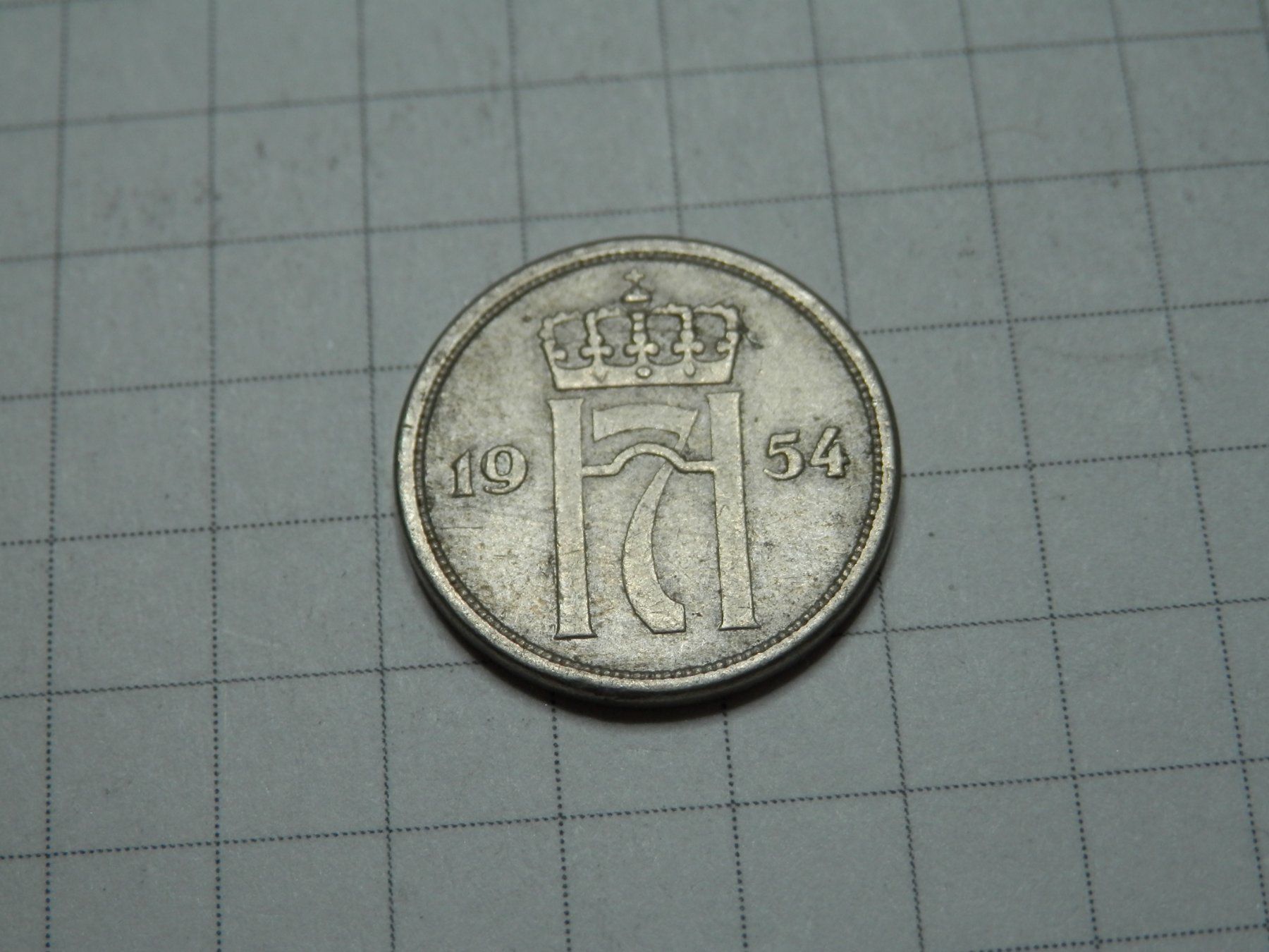 Tutti le monete: Norwegen  10 Öre, 1954 – Usato da Weiach venduto da weiach81