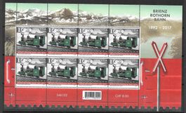 Kleinbogen 1631 125 Jahre Brienz Rothorn Bahn ** 11.5.2017