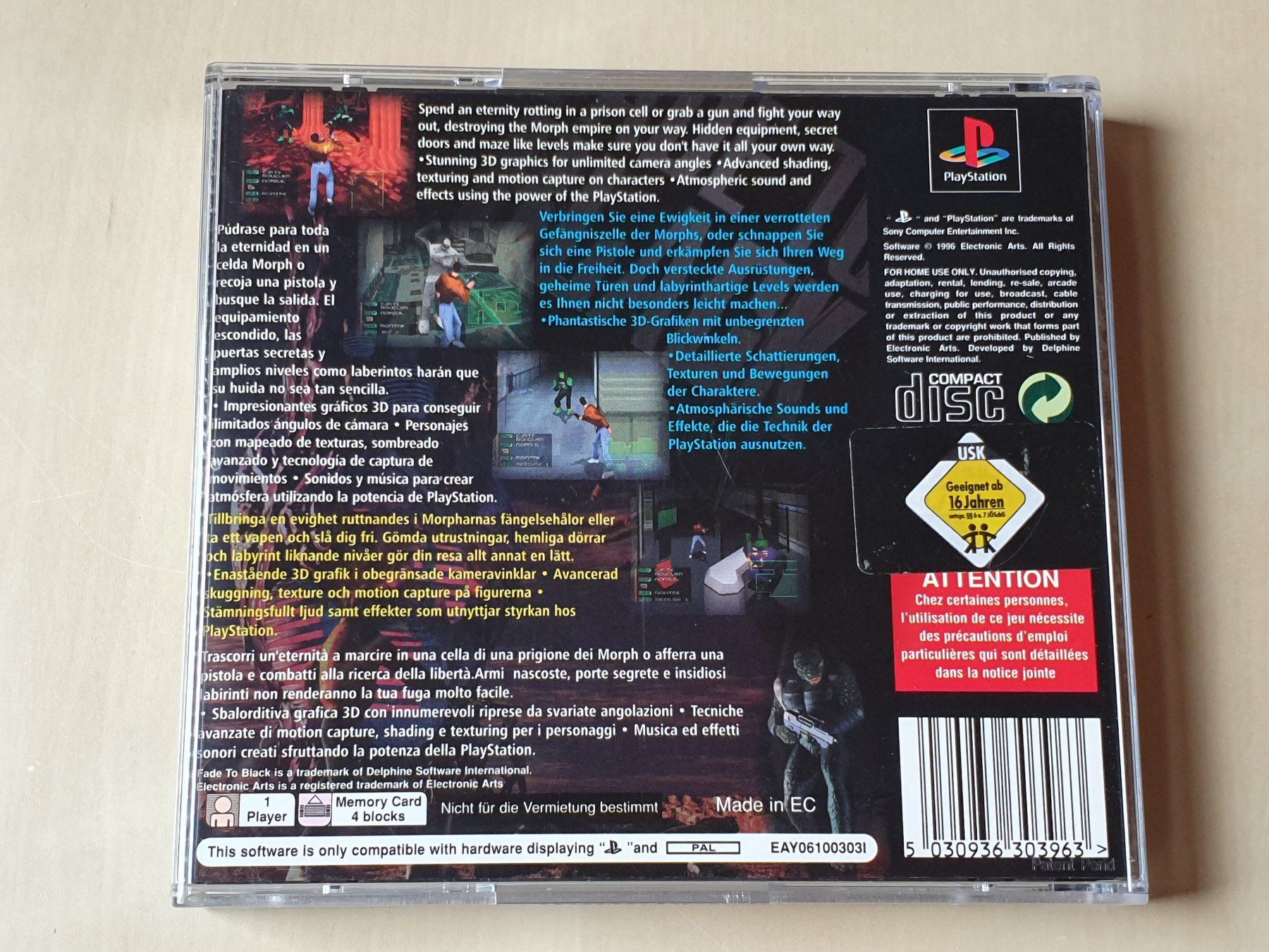 Sony Giochi: Fade to Black – Usato da Stansstad venduto da collectorsshop 1