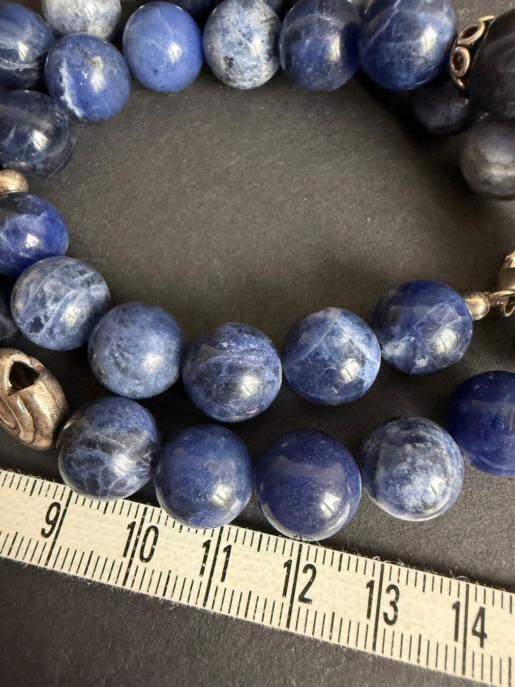 Catenine: Sodalith Kette mit Silber Verschluss 925 – Usato da Spiegel b. Bern venduto da Rogger72 3