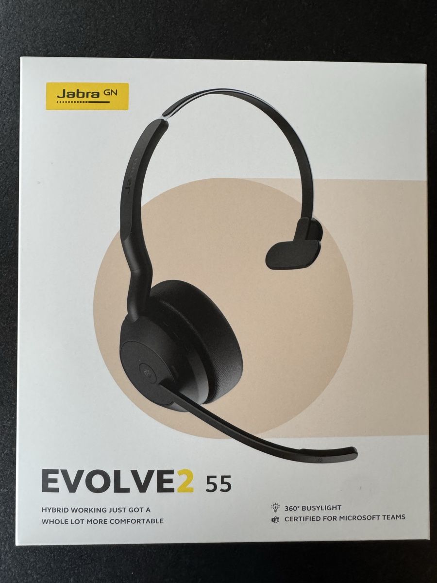 Jabra Cuffie: Jabra EVOLVE2 55 Mono originalverpackt – Nuovo e nell'imballaggio originale da Berneck venduto da Koenner.J