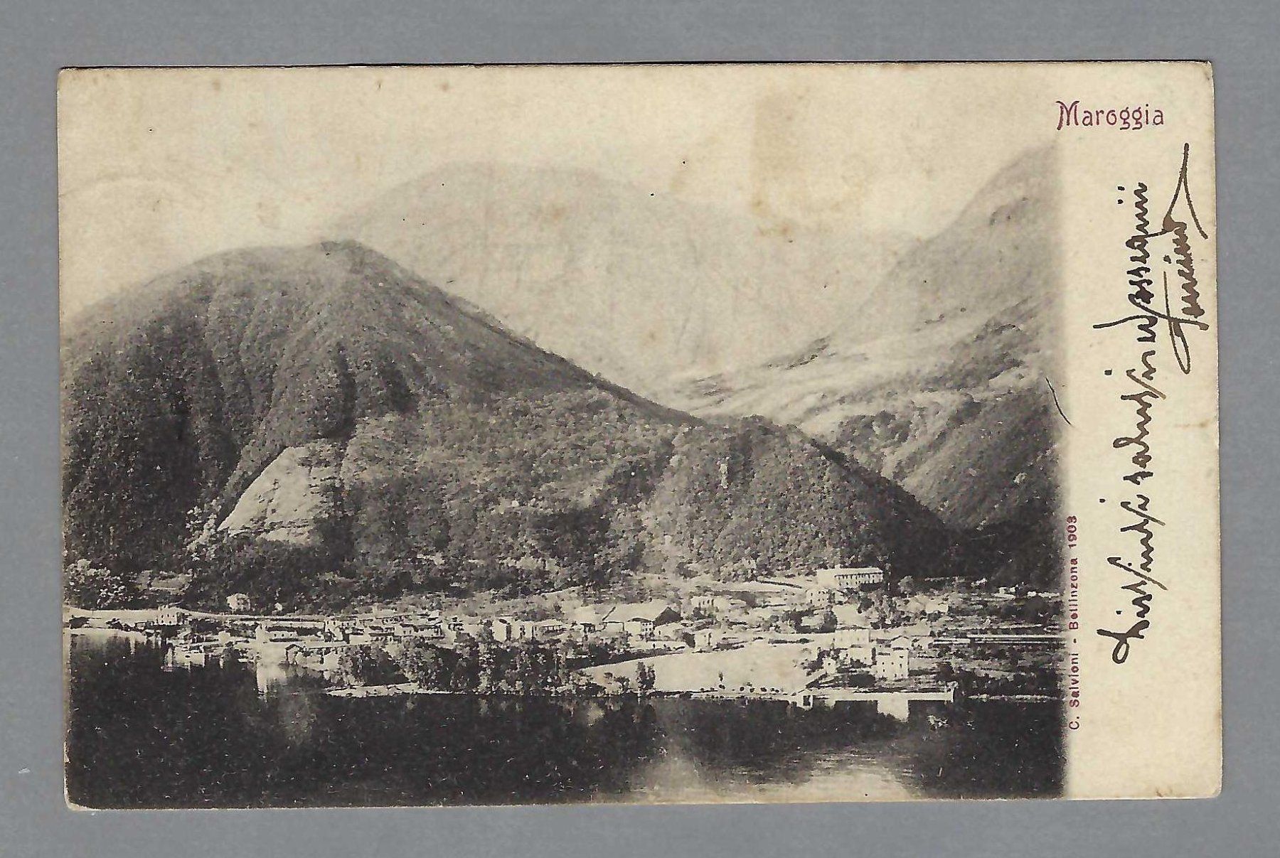 Cartoline postali: 1904, MAROGGIA, ANTICA VEDUTA – Usato da Pura venduto da ulisse1957