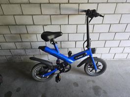 Elektro Velo blau Marke Trelago faltbar guter Zustand