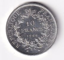 Frankreich 10 ffr Hercule 1966 vorz -unz
